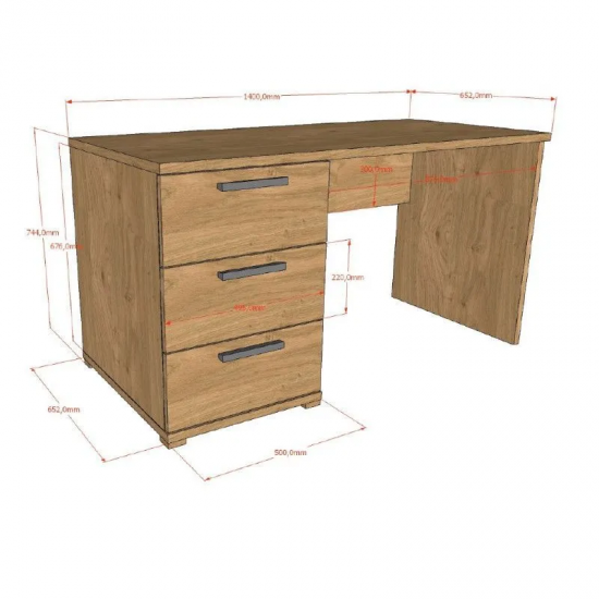 Vipack Kirjutuslaud Sam 140x65 cm (tamm)