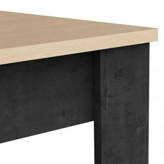 Söögilaud Kent 90x140 cm (tamm/tumehall)