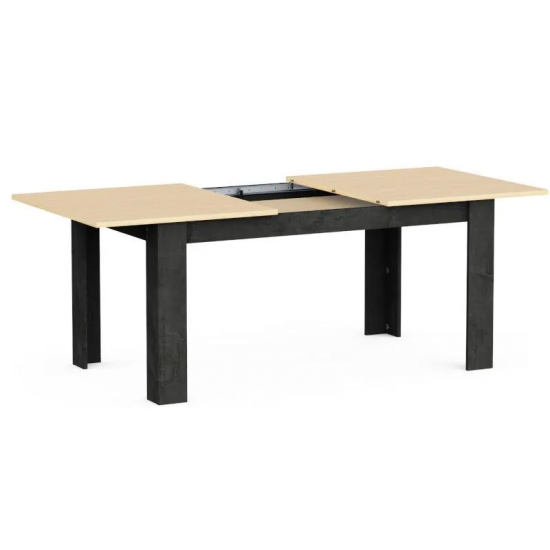 Pikendatav söögilaud Kent 90x155/205 cm (tamm/tumehall)