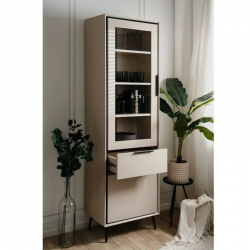 Vitriinkapp Arona 1u1s (capuccino/must)