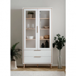 Vitriinkapp Arona 2u2s (valge/artisan tamm) Vitriinkapp Arona 2u2s (valge/artisan tamm)