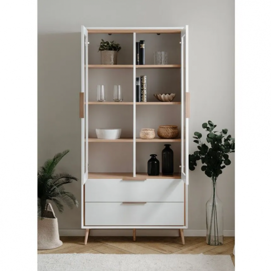 Vitriinkapp Arona 2u2s (valge/artisan tamm) Vitriinkapp Arona 2u2s (valge/artisan tamm)