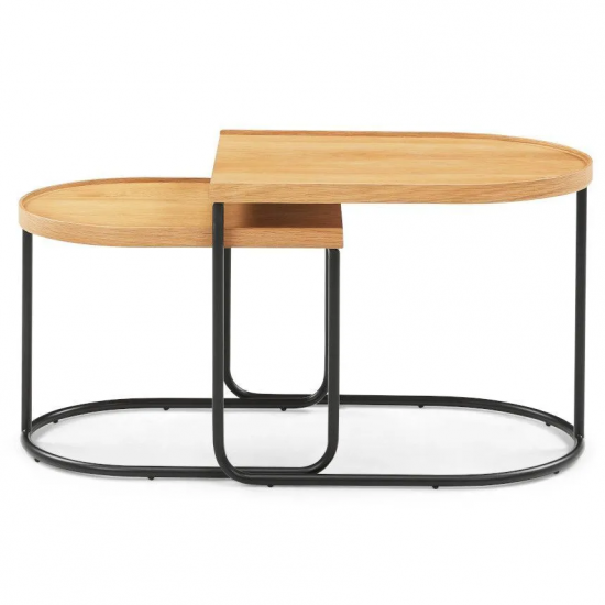 CoreOne diivanilaudade komplekt Floar 2tk (must/tamm)