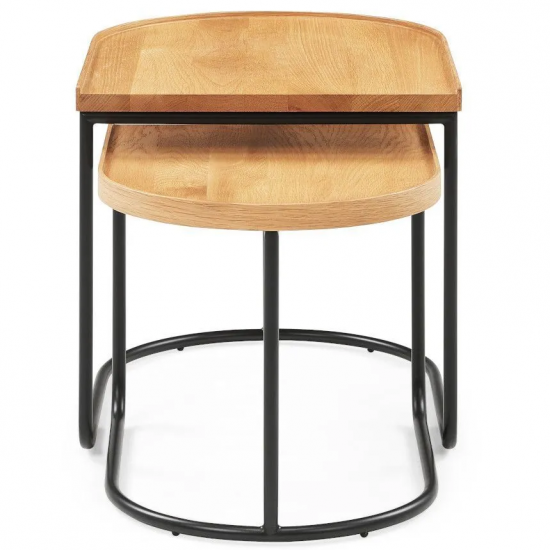 CoreOne diivanilaudade komplekt Floar 2tk (must/tamm)