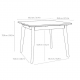 CoreOne pikendatav söögilaud Harvi 95x95/165 cm (tamm) CoreOne pikendatav söögilaud Harvi 95x95/165 cm (tamm)