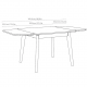 CoreOne pikendatav söögilaud Harvi 95x95/165 cm (tamm) CoreOne pikendatav söögilaud Harvi 95x95/165 cm (tamm)