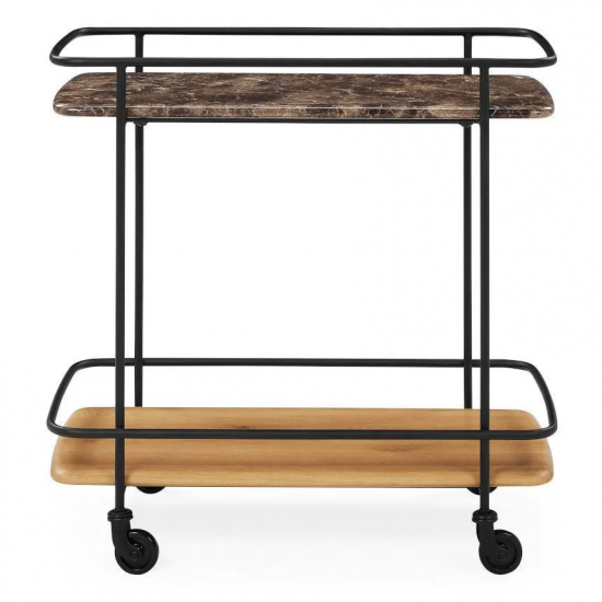 CoreOne abilaud ratastel Trolley 70x40 (pruun/tamm) CoreOne abilaud ratastel Trolley 70x40 (pruun/tamm)