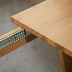 Pikendatav söögilaud Vintage 90x160/205 cm (metsik õlitatud tamm)