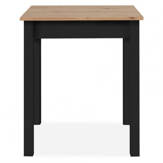 Söögilaud Capri 60x67 (artisan tamm/must)