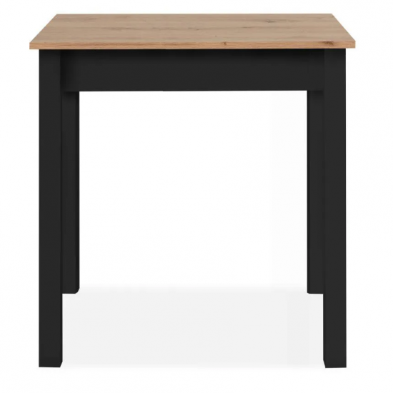 Söögilaud Capri 67x90 cm (artisan tamm/must)