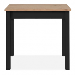 Söögilaud Capri 67x110 cm (artisan tamm/must)