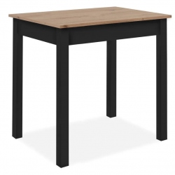 Söögilaud Capri 67x110 cm (artisan tamm/must)