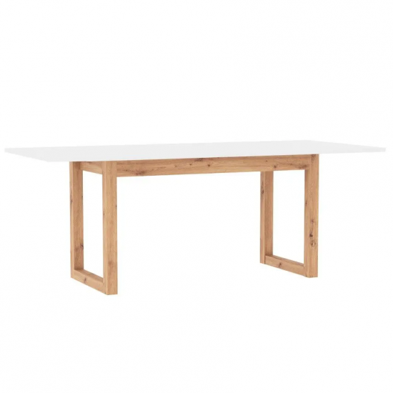 Pikendatav söögilaud Denver 90x160/200 cm (artisan tamm/valge)