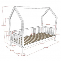 Vipack Majavoodi Nature 90x200 cm (tamm)