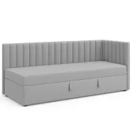 Pesukastiga voodi Klaus parem 90x200 cm (helehall)