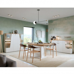 Pikendatav laud Cut Out 90x160/200 cm (kašmiir/evoke tamm)