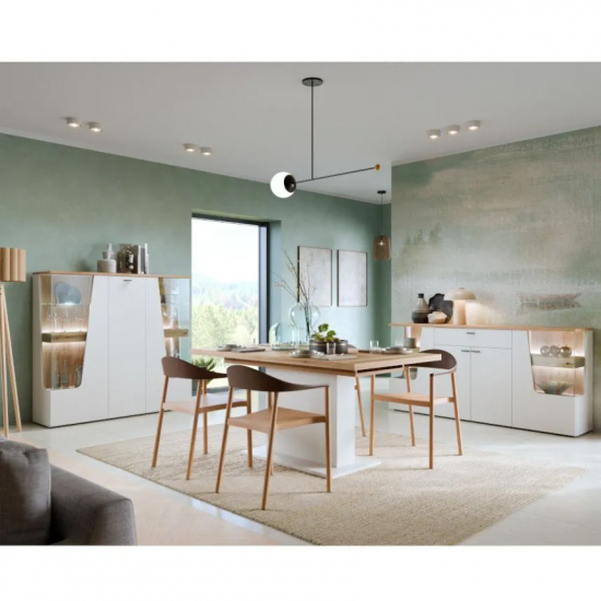 Pikendatav laud Cut Out 90x160/200 cm (kašmiir/evoke tamm)