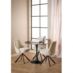 Söögilaud Matilda D90 (must)