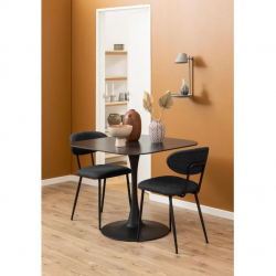 Söögilaud Malvi 90x90 cm (must)