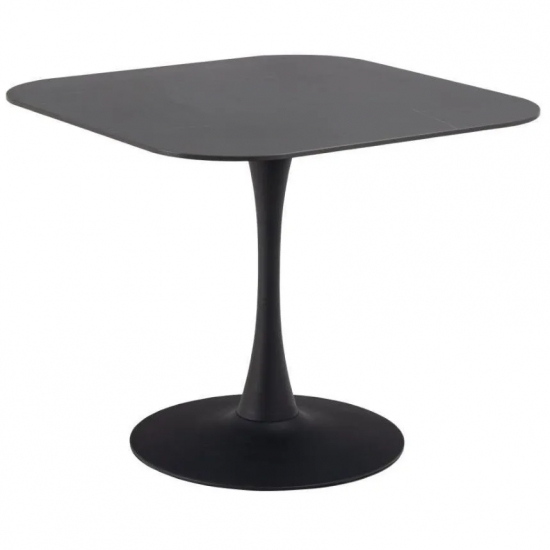 Söögilaud Malvi 90x90 cm (must)