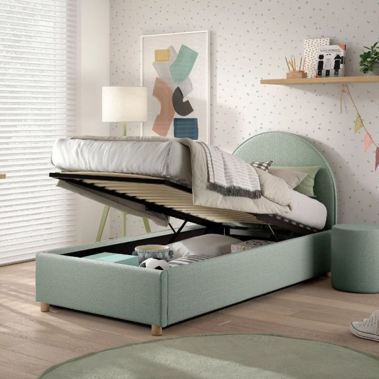 Vipack Pesukastiga voodi Moon 90x200 cm (roheline)