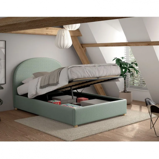 Vipack Pesukastiga voodi Moon 140x200 cm (roheline)