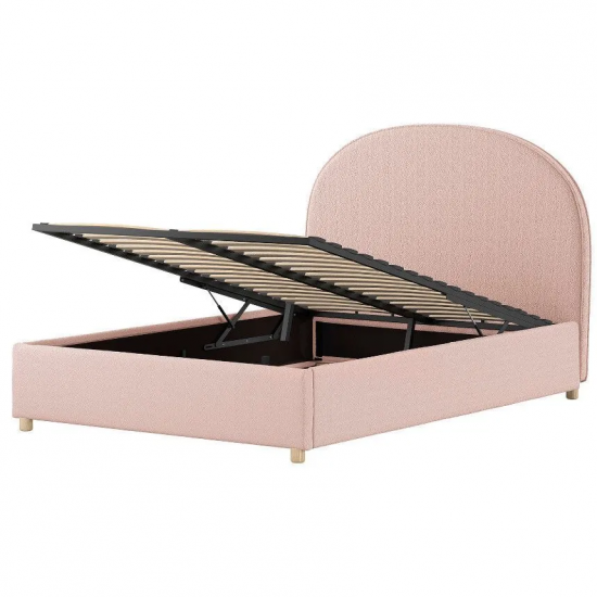 Vipack Pesukastiga voodi Moon 140x200 cm (roosa)