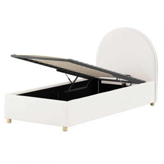 Vipack Pesukastiga voodi Moon 90x200 cm (valge)