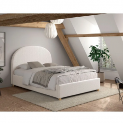 Vipack Pesukastiga voodi Moon 140x200 cm (valge)