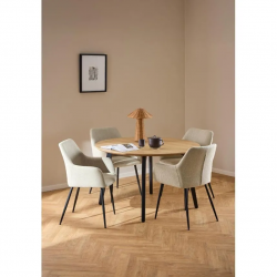 Söögilaud Ziida D120 (tamm/must)