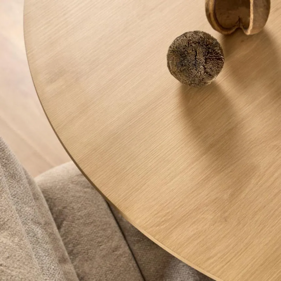 Söögilaud Ziida D120 (tamm/must)