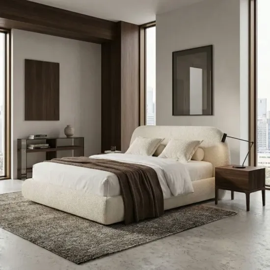 Pesukastiga voodi Cleo 180x200 cm (naturaalvalge)