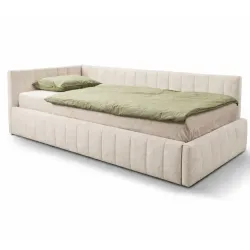 Pesukastiga voodi Teddy 90x200 cm (helebeež)