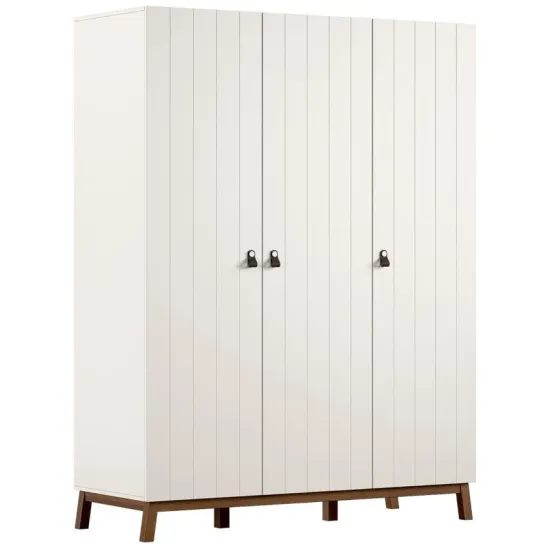 Vipack riidekapp Sezane 3u (savihall/pähkel)