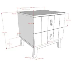 Vipack öökapp Sezane 2s (savihall/pähkel)