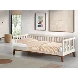 Vipack kaptenivoodi Sezane 90x200 cm (savihall/pähkel)