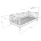 Vipack kaptenivoodi Sezane 90x200 cm (savihall/pähkel)