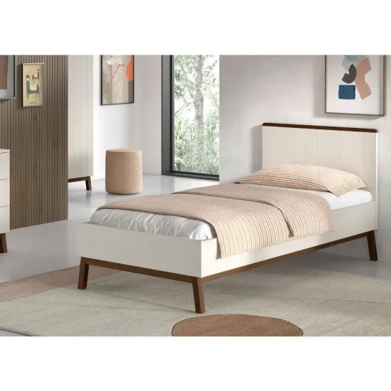 Vipack voodi Sezane 90x200 cm (savihall/pähkel)