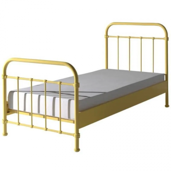 Vipack Metallvoodi New York 90x200 cm (kollane)