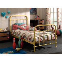 Vipack Metallvoodi New York 90x200 cm (kollane)