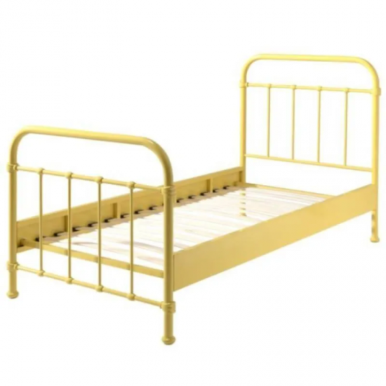 Vipack Metallvoodi New York 90x200 cm (kollane)