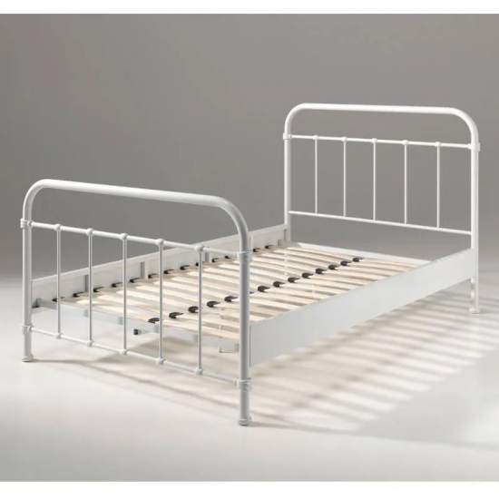 Vipack Metallvoodi New York 120x200 cm (valge)