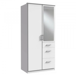 Riidekapp Click 628 (valge)