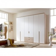 Riidekapp New York A H208 (valge/hele tamm) 270cm Riidekapp New York A H208 (valge/hele tamm) 270cm
