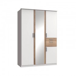 Riidekapp Koblenz (tamm/valge)