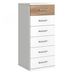 Kummut Click (valge/tammeplank)