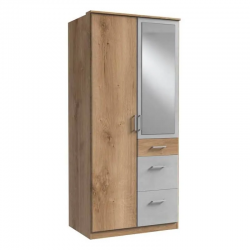 Riidekapp Click (tammeplank/betoonhall)