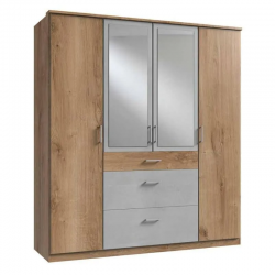 Riidekapp Click (tammeplank/betoonhall)