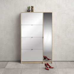 Jalanõudekapp Shoes peegliga (tamm)