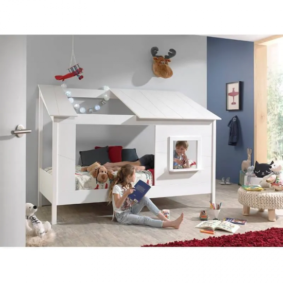 Vipack Majavoodi House 90x200 cm (valge)